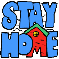 Stay Home Sticker by Vienna Pitts