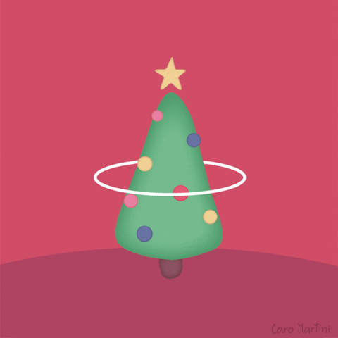Christmas Tree Dancing GIF by Caro Martini