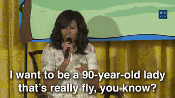 Michelle Obama Fly GIF by Obama