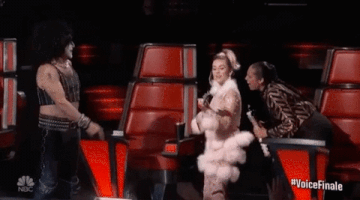 Miley Cyrus Kiss GIF by The Voice
