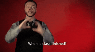 sign language when is class finished GIF by Sign with Robert
