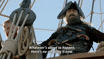 can't stop it now season 3 GIF by Black Sails