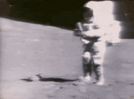 To The Moon Astronaut GIF by MOODMAN