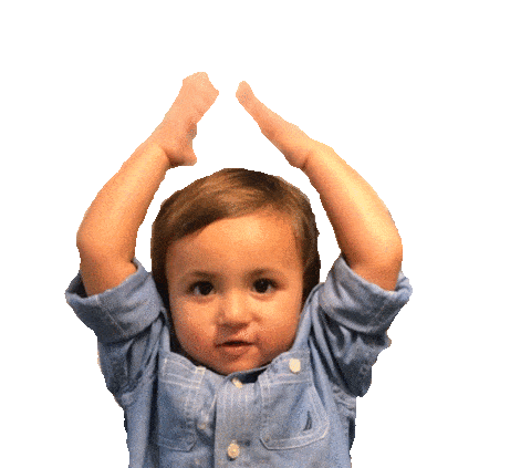 excited cheer Sticker by foodbabyny