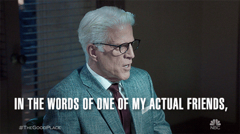 The Good Place Ya Basic GIF by NBC - Find & Share on GIPHY