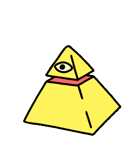 illuminati wink Sticker by Jason Clarke