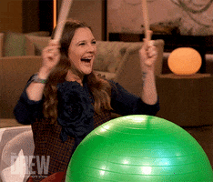 Yoga Drumming GIF by The Drew Barrymore Show