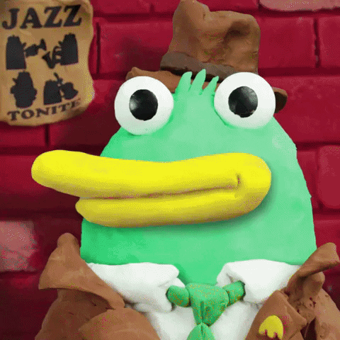 Suspicious Duck GIF by Jeremy Fisher