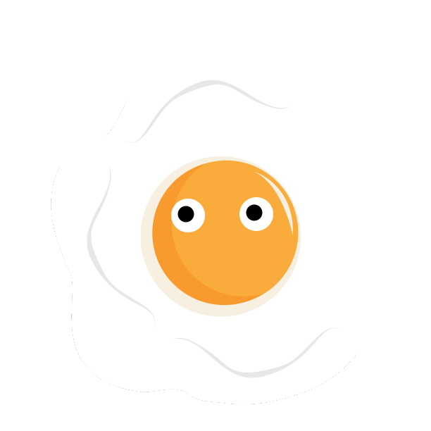 Fried Egg Eyes Sticker by Kim Campbell for iOS & Android GIPHY