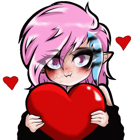 Demon Hearts Sticker