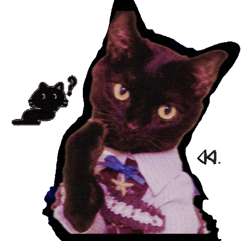 Black Cat Sticker