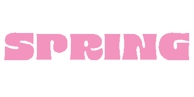 Typography Spring Sticker