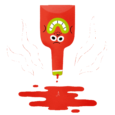 Hungry Hot Sauce Sticker