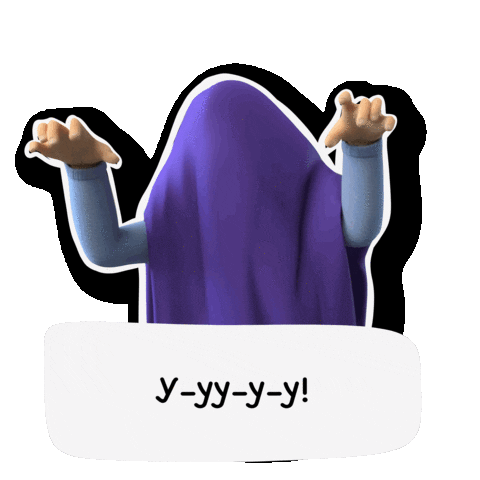 Scared Boo Sticker by Mira and Gosha for iOS & Android | GIPHY