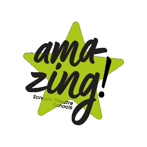 Performing Arts Wow Sticker by Scream Theatre Schools