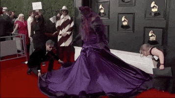 Red Carpet Dress GIF by Recording Academy / GRAMMYs