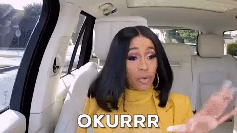 Cardi B Okurr GIF - Find & Share on GIPHY