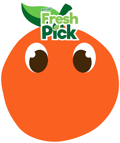 Orange Sticker by Zesto Fresh Pick