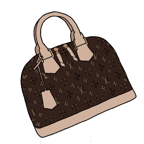 Louis Vuitton Luggage Bag Animation GIF