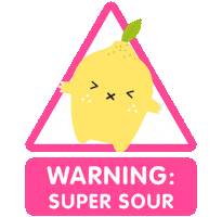 Fruit Warning Sticker by Noodoll