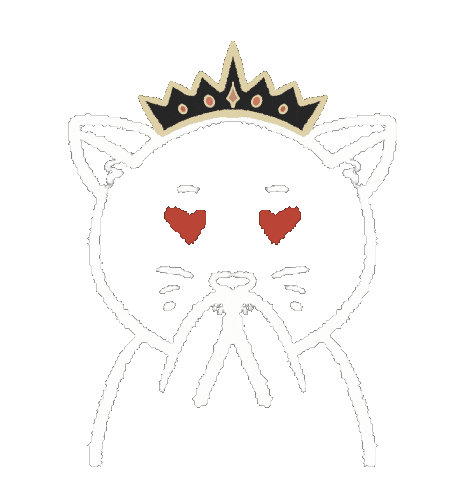 In Love Cat Sticker