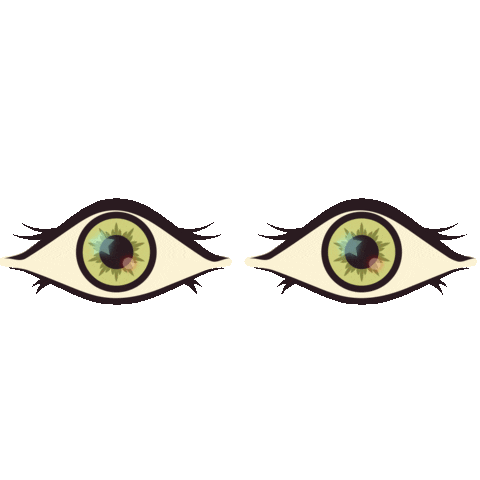 Eyes Looking Sticker