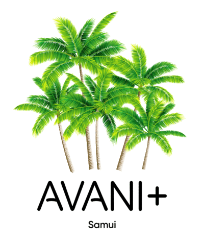 Palm Tree Beach Sticker by avanisamui