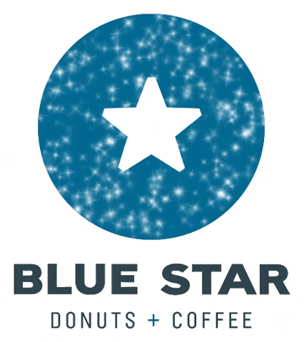 bluestardonuts bluestardonuts blue star donuts donutsforgrownups GIF