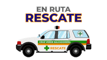El Salvador Rescue Sticker by Cruz Verde Salvadoreña