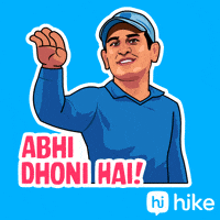Bleed Blue Team India GIF by Hike Sticker Chat