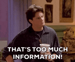 Season 1 Too Much Information GIF by Friends