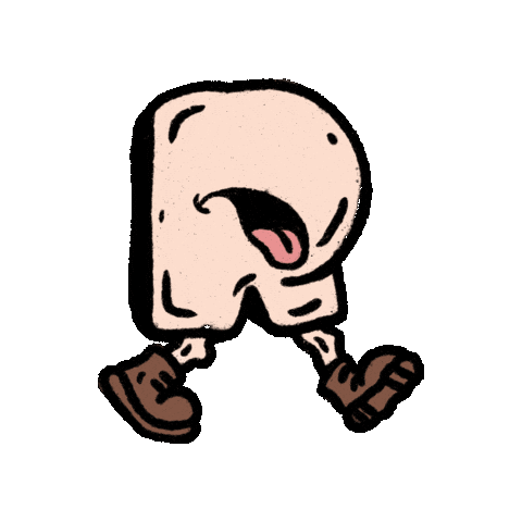 R Hiking Sticker