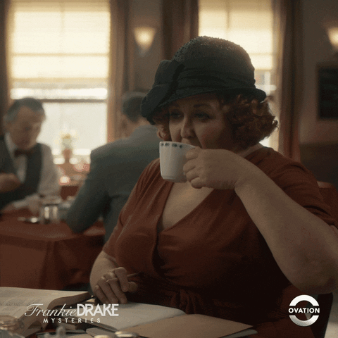 Sipping Frankie Drake Mysteries GIF by Ovation TV