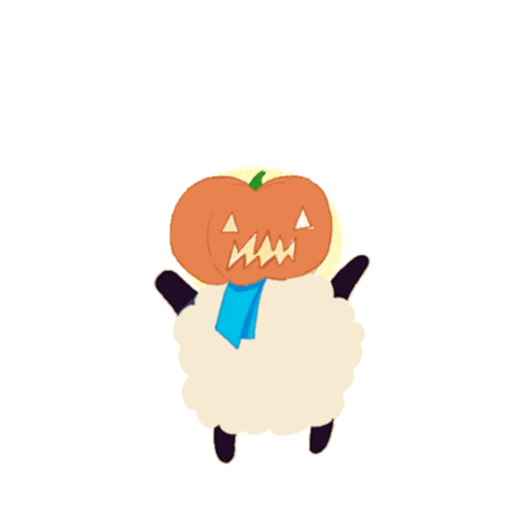 Pumpkin Sheep Sticker by University College Dublin