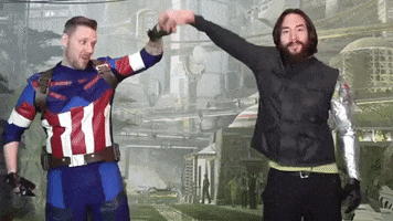captain america dancing GIF by The Sean Ward Show