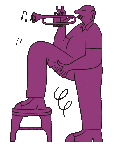 Jazz Trompette Sticker by Pierre Arsène Maurice