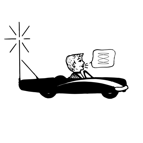 Benz Voiture Sticker by Electrosanne Festival