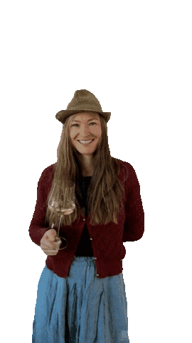 Happy Cheers Sticker by Weingut Kögl