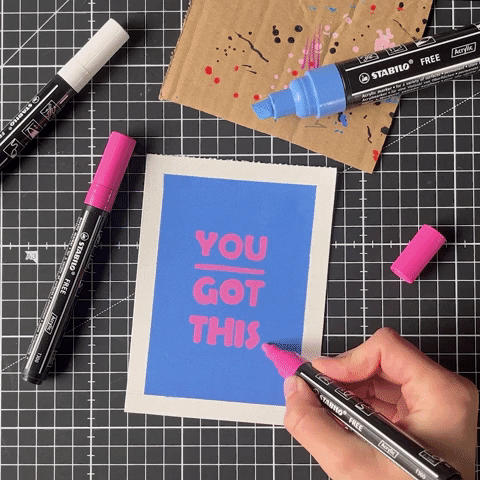 You Got This Believe In Yourself GIF by STABILO