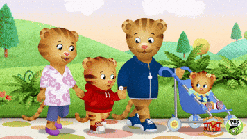 pbskids kids family walking tiger GIF