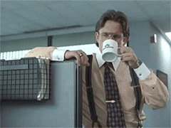 Office Space Coffee GIF - Find & Share on GIPHY