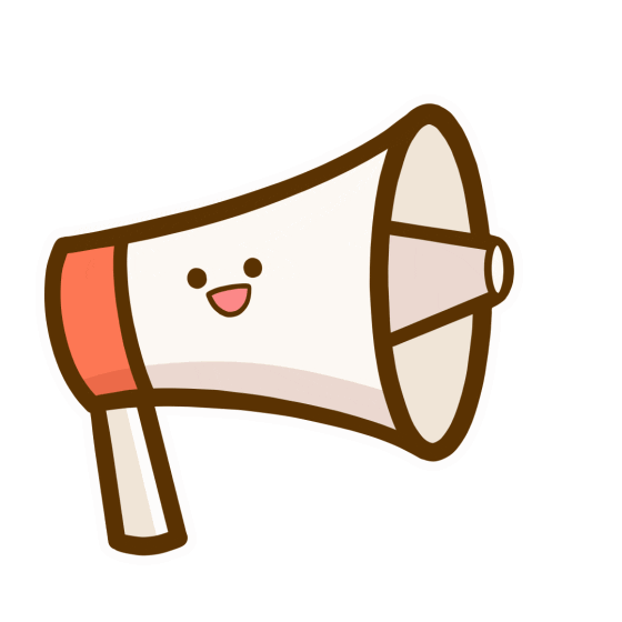 News Megaphone Sticker