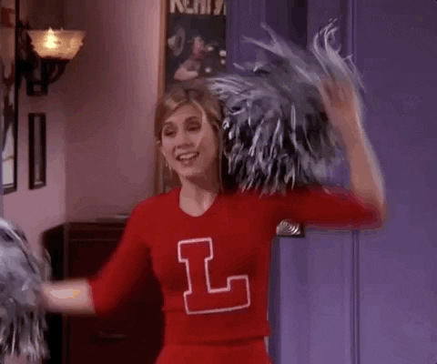 Excited Rachel Green GIF by Friends