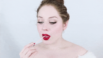 Applying Red Lips GIF by Lillee Jean