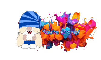 Gnome Words Of Encouragement Sticker