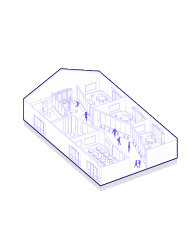 Architecture Circulation Sticker by Studio DLUX