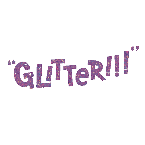 Hello Pink Glitter Letters