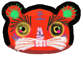 Chinese New Year Tiger Sticker
