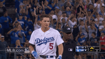 los angeles dodgers applause GIF by MLB
