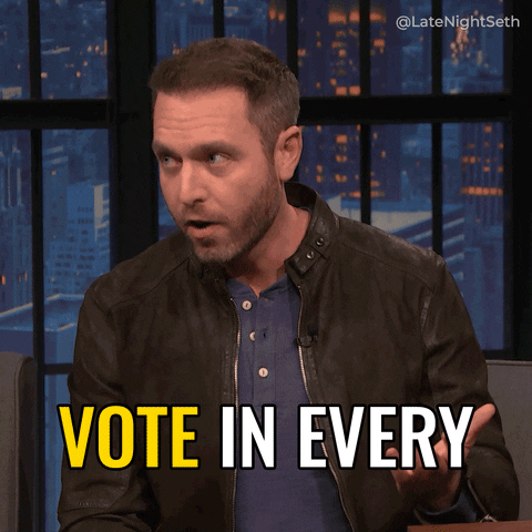Register To Vote Seth Meyers GIF by Late Night with Seth Meyers